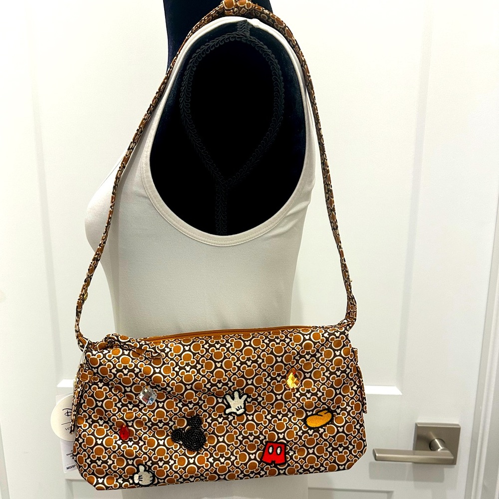 Vera Bradley Limited Edition Disney Roxbury Crescent Shoulder NWT